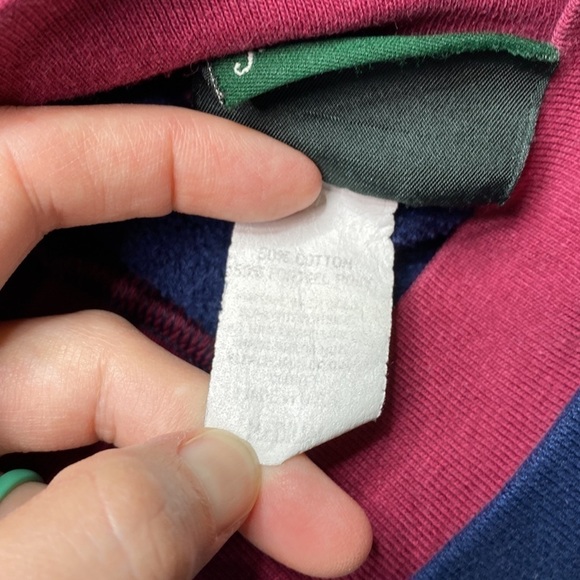 VTG J. Macinally Country Cat Catnnip Navy Blue Turtleneck Sweatshirt Size Medium - Picture 4 of 6